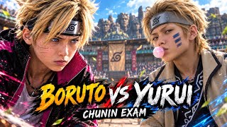 Boruto vs Yurui Full Fight | Chunin Exam Live Action | Naruto