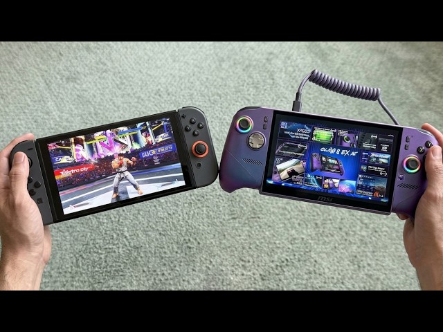 MSI Claw 8 XE AI+ vs Nintendo Switch 2 | The Biggest Showdown of
