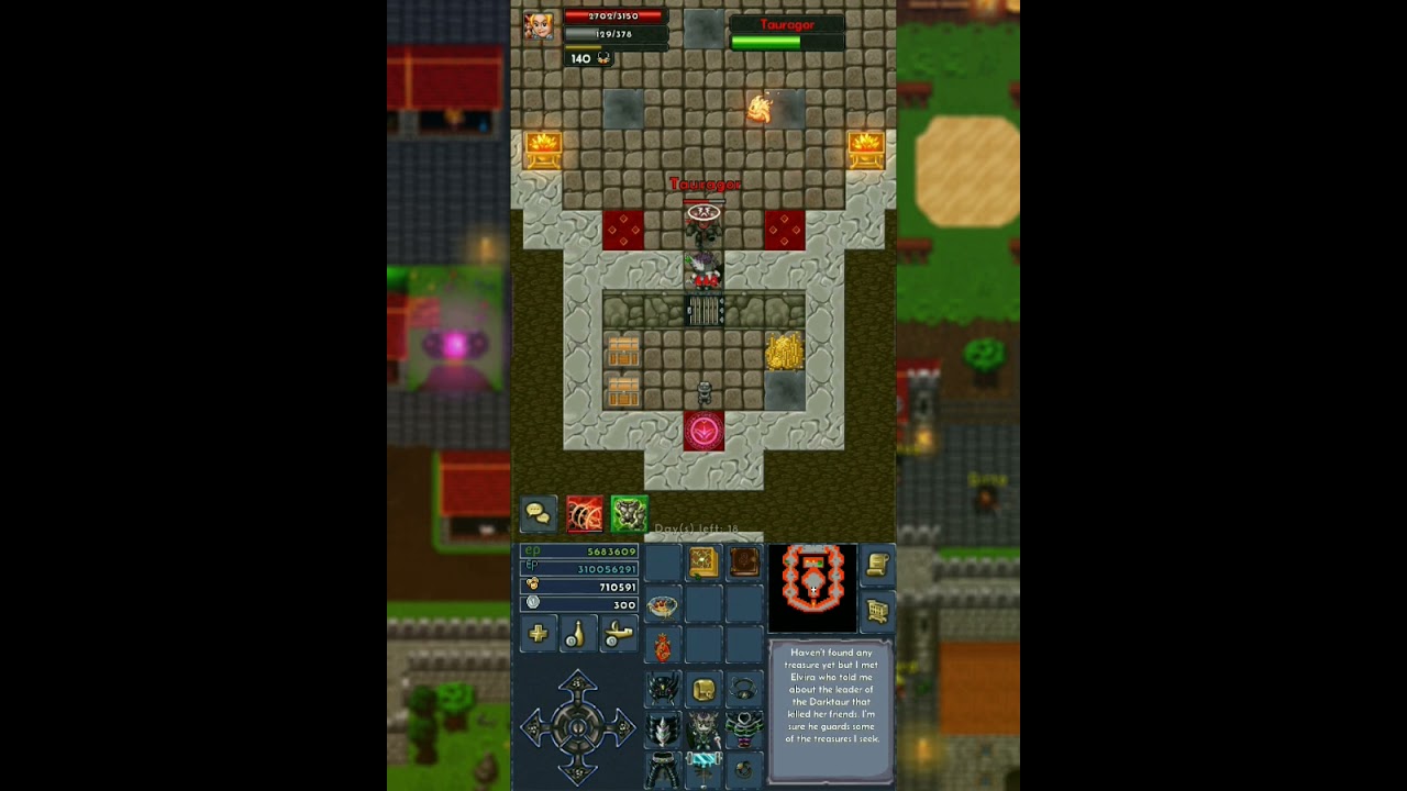 TibiaME mod test lv140 solo tauragor