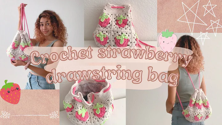 Learn to Crochet a Cute Strawberry Drawstring Bag