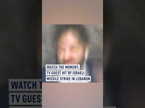 Footage Shows Moment Guest On Iraqi TV Hit By Israeli Strike In Lebanon