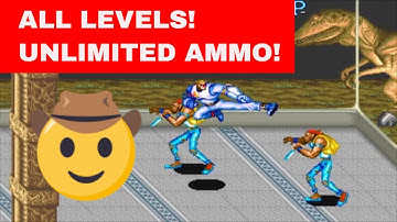 Captain Commando Gameplay with Unlimited Ammo Cheat On!