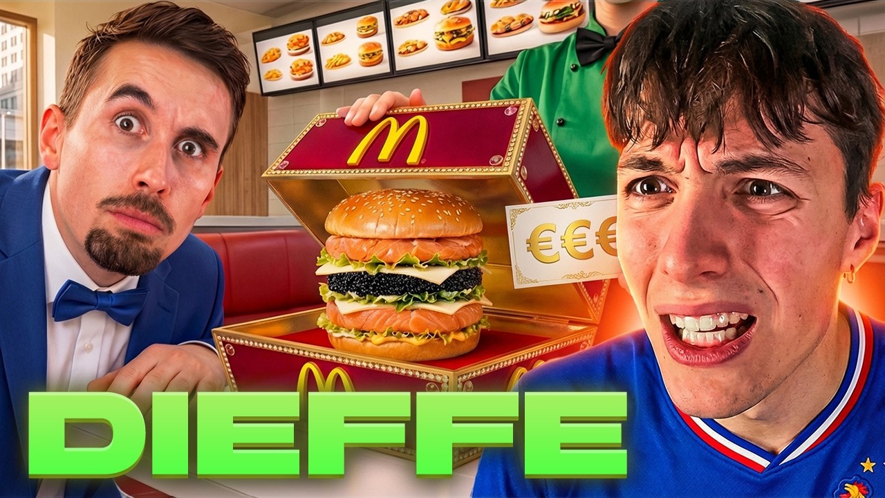 QUESTO VIDEO è TROPPO DIVERTENTE! - Reagisco a Mangio Il Cibo Più COSTOSO dei Fast Food dei DIEFFE