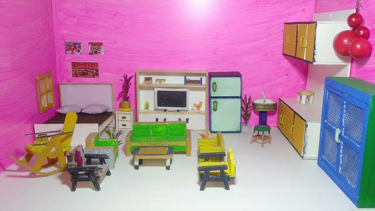 DIY how to make miniature rack 