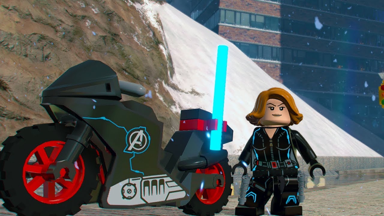 Lego Marvel Super Heroes 2 Black Widows Motorbike Unlock Details Free Roam Gameplay