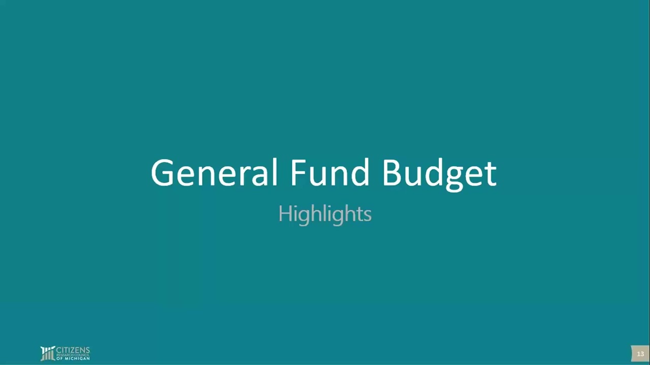 Analysis of Governor Whitmer’s FY2026 Executive Budget