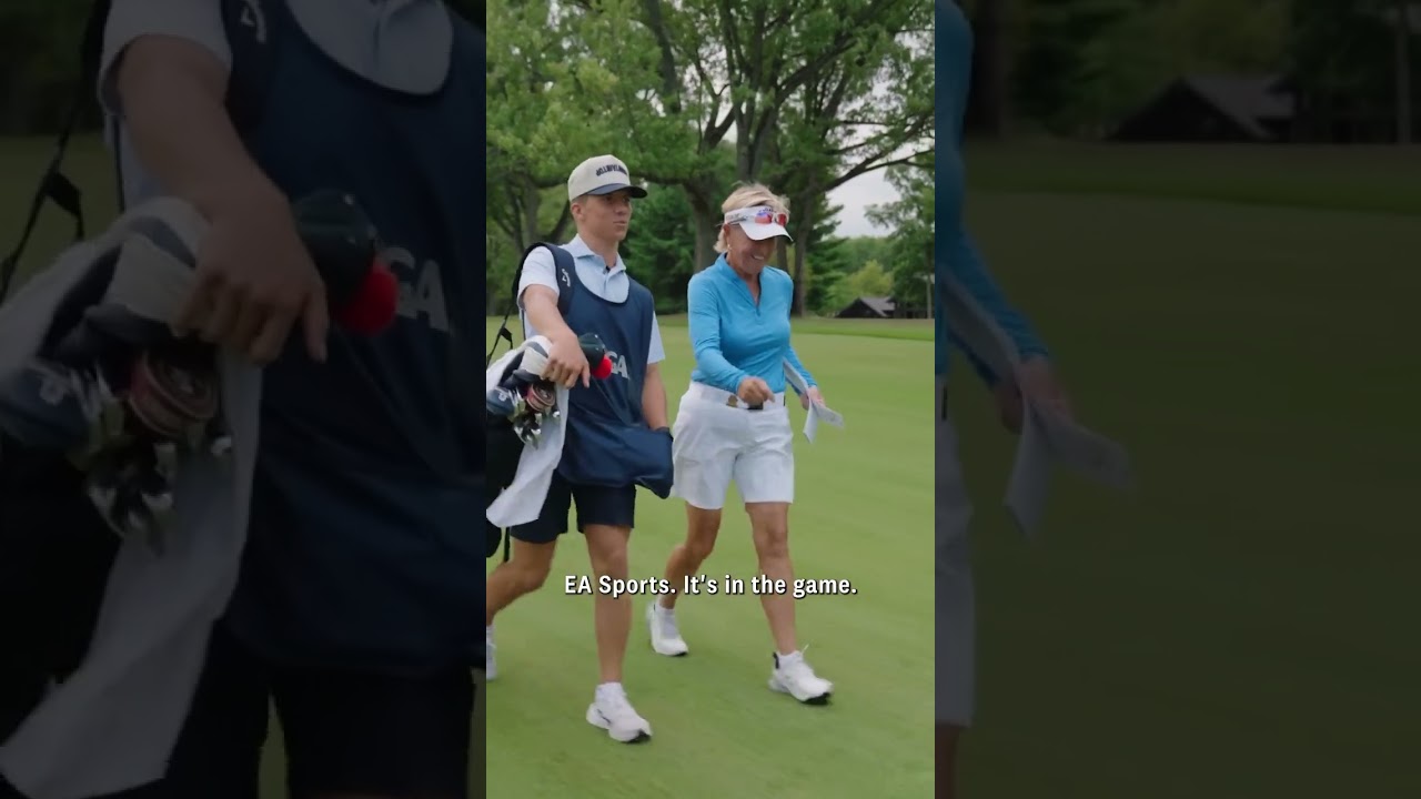 Karson Fernandez-Geddes is bringing the vibes to mom Jane’s bag at the U.S. Senior Women’s Open!