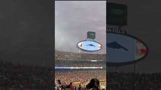 b-2 stealth bomber fly over arrowhead stadium for kansas city chiefs vs. buffalo bills play off 2022