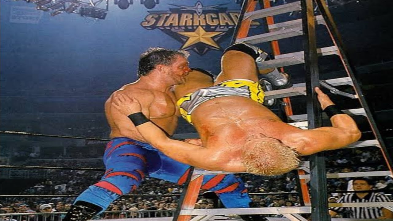 Chris Benoit🐺 vs Jeff Jarrett🎸 Ladder Match Starrcade 1999 Highlights