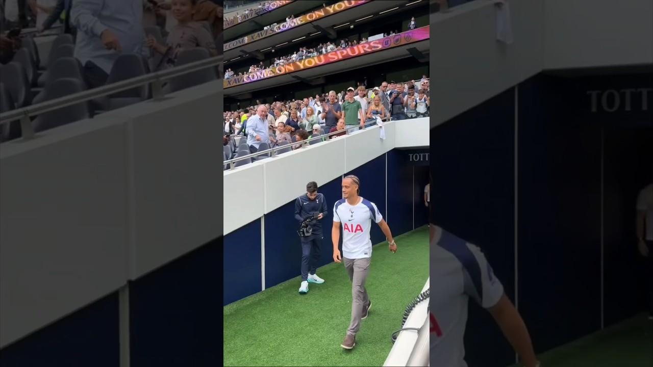 XAVI SIMONS: Tottenham's New Signing Meets the Spurs Fans at the Tottenham Hotspur Stadium