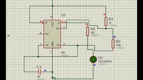 LED Blink using 555 Timer in Proteus | Bajwa Sadaat |