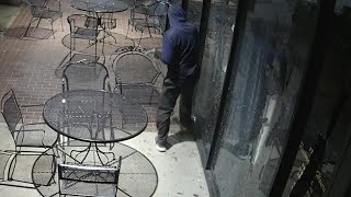 Caught on camera: Vandal shatters 22 windows at Houston restaurant