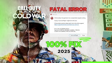 Call of Duty Cold War DODI Repack Version Fatal Error (100% Fix)