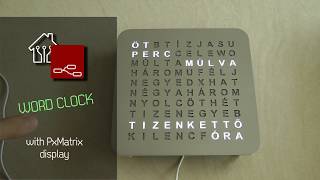 Word Clock - PxMatrix, PCB and design