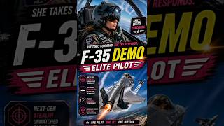F-35 Demo by Female Pilot 🔥 Precision Meets Power ✈️