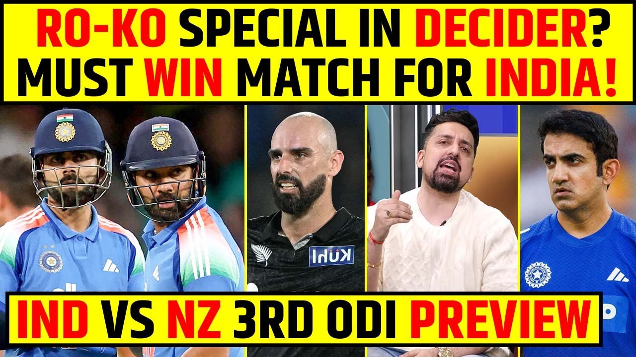 Rohit - Virat Special in the Decider? Must-Win Match for India! IND vs NZ 3rd Match Preview 