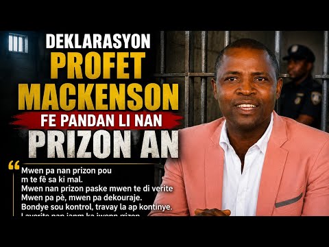 Here is Prophet Mackenson's declaration 😱 while he is in prison