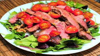 牛扒合桃沙律/Steak and Walnut Salad
