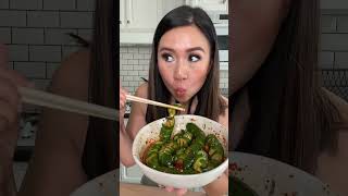 How to make the viral Spiral Chinese Cucumber Salad | MyHealthyDish
