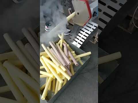 Machines for processing puffed food