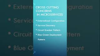 Top Cross-Cutting Concerns in Microservices #java #softwarearchitect #microservicesarchitecture