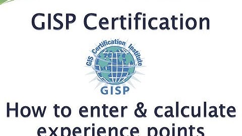 GISP Certification Experience Points