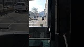 Mitfahrt im 30er Bus der BVB/Fensterblick bis Spalentor