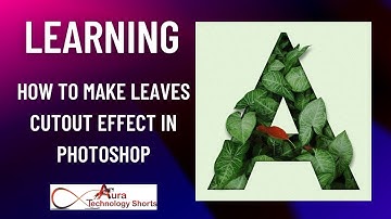 How to Make Leaves Cutout Effect in Photoshop #shorts #viralshorts #leaves #leavesCutout #cutouts