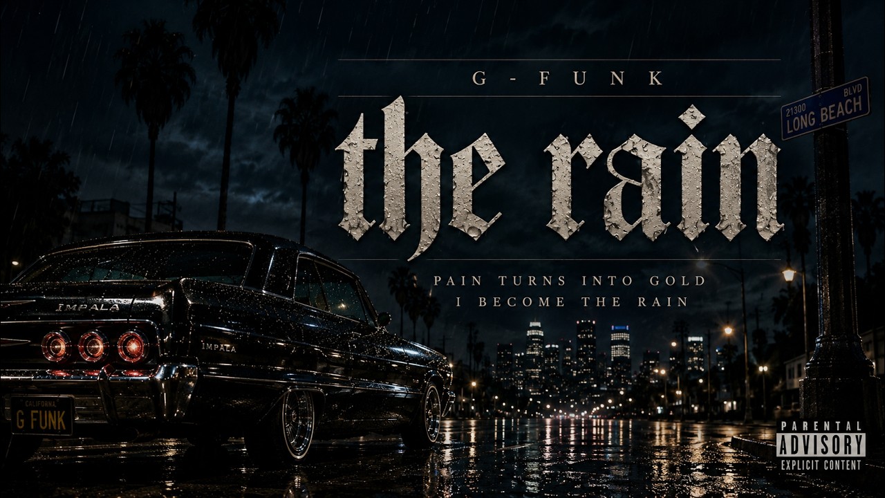 비 내리면 듣고 싶은 저음 힙합 | THE RAIN | West Coast G-Funk