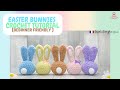 Easter crochet ideas  bunny crochet pattern  tutorial  beginner friendly