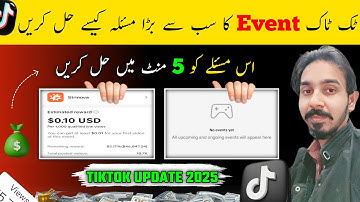 Tiktok Gaming Events Not Show Problem 2025 | Tiktok Gaming Incentive Program Daily Profit $100