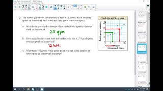 4 4   Example 2 Intepreting Scatter Plots