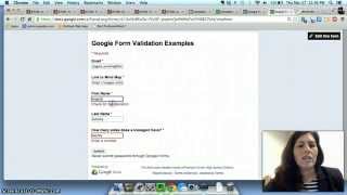 Thursday Tech Tip - Data Validation Feature of Google Forms