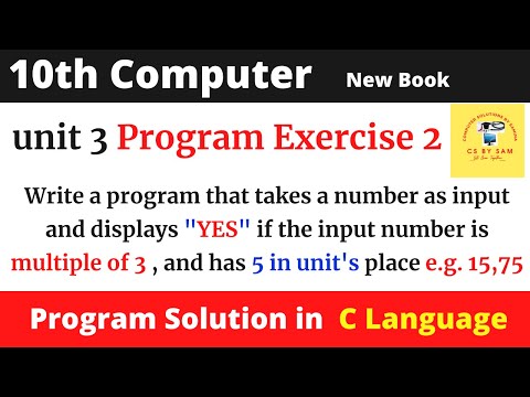 program takes a number as input and displays "YES"if the input number is multiple of 3 and has 5 in