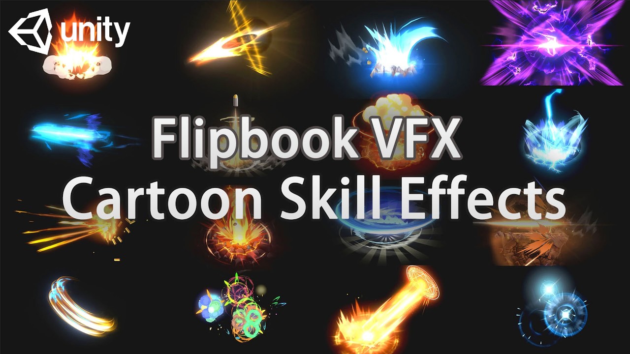 Unity Game VFX - Flipbook Cartoon Skill Effects - YouTube