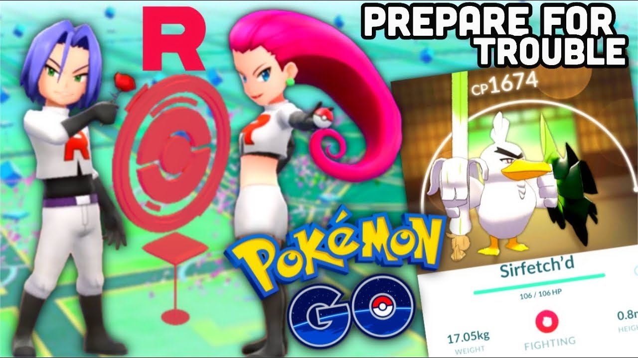 Prepare For Trouble In Pokemon Go Gen 8 Sirfetch D Shadow Obstagoon More - pokemon go roblox twitter code for spawning mewtwo