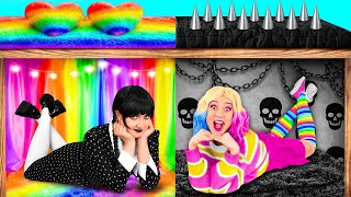 Secret Rooms Under The Bed With Wednesday Addams  Funny Moments