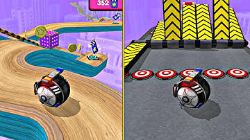 GOING BALLS - SUPER SPEEDRUN GAMEPLAY - LEVEL 342-345 - POLICE 🚨 BALL