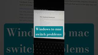 windows to mac shifting problem | mac keyboard shortcuts #macbook