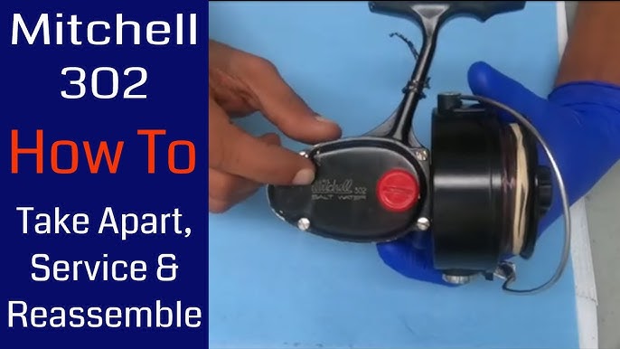 Mitchell 308 fresh water spinning reel how to take apart and service 