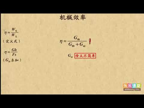15机械效率公式选择  中考物理能力提升  中学物理