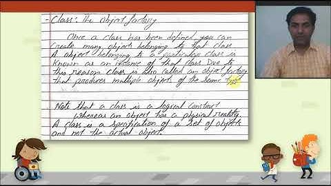 Video No 6  Ch 3  Elementary concepts of Objects and classes( Part 1) Class 9 Computer Applications