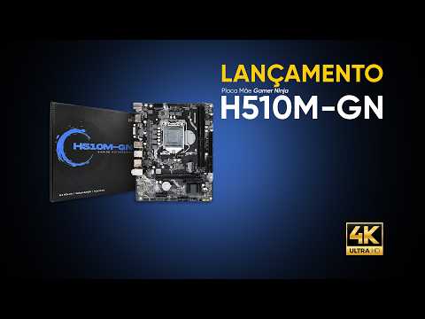 ⚡ Placa mãe Gamer Ninja H510M com ótimo custo-benefício para setups Intel!