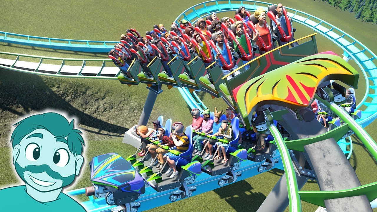 Double Montagne Russe ! - Planet Coaster Communautaire Ép 4 - YouTube