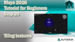 #29 Tiling textures in Maya 2016 | How to tile textures