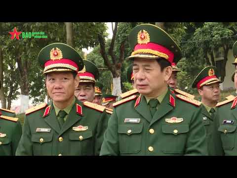 Video Thượng tướng Phan Văn Giang thăm, làm việc tại Sư đoàn... - youtube