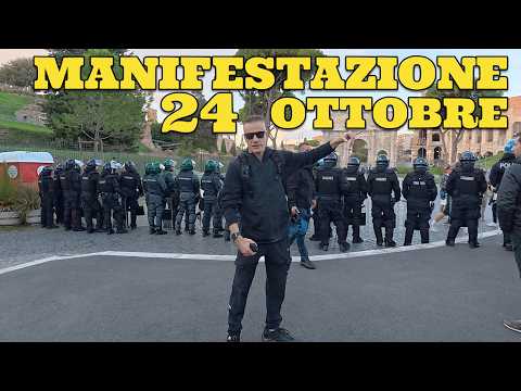 Rome Protest October 24, 2026 ROME ON LOCKDOWN: marches, police charges, and unrest until evening