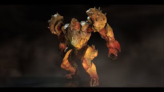 Doom 2016 -  Hell Guard 2nd Boss of the Campaign - Nightmare Difficulty