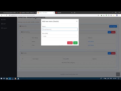 Food Ordering System in PHP | Source Code & Projects