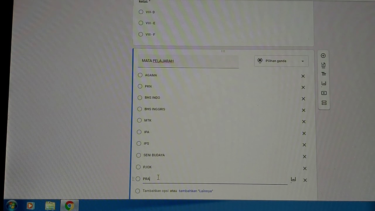 CARA MEMBUAT SOAL DI DALAM GOOGLE FORM.